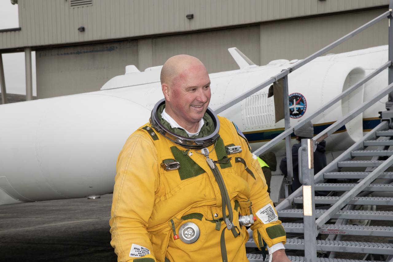 Kirt Stallings, an ER-2 pilot from NASA’s Armstrong Flight Research Center in Edwards California, completed a flight in support of the Investigation of Microphysics and Precipitation for Atlantic Coast-Threatening Storms (IMPACTS) mission. The IMPACTS team tracked storms across the Eastern United States to help understand how winter storms form and develop. The aircraft, which is based at NASA’s Armstrong Flight Research Center Building 703 in Palmdale, California, was temporarily based at Dobbins Air Reserve Base in Marietta, Georgia. The three-year IMPACTS campaign concluded on Feb. 28, 2023.