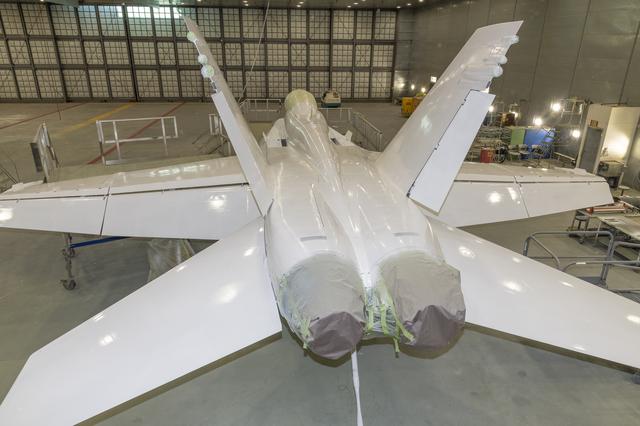 NASA image: NASA 862 Enters Air Force Paint Barn