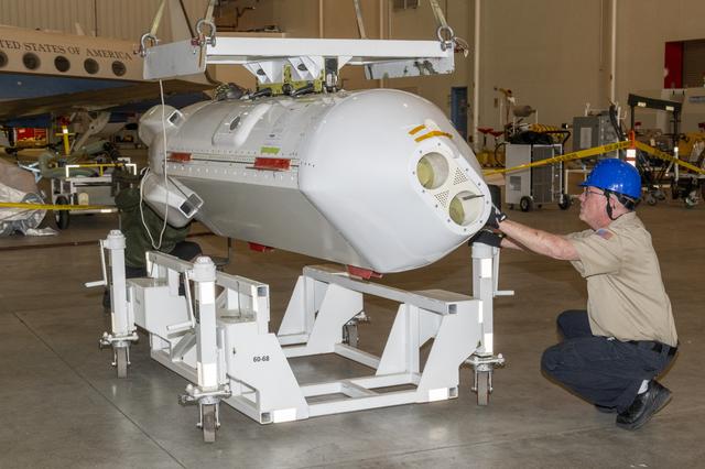 NASA image: UAVSAR pod install