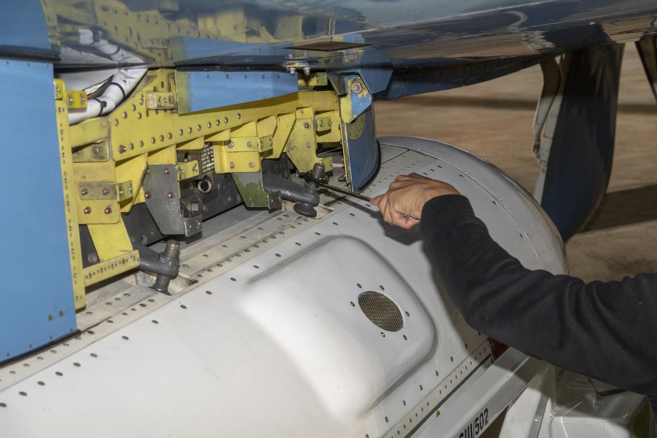 The Uninhabited Aerial Vehicle Synthetic Aperture Radar, UAVSAR, is prepared for installation onto NASA’s C-20A aircraft.  THE UAVSAR uses a technique called interferometry to detect and measure very subtle deformations in the Earth’s surface, and the pod is specially designed to be interoperable with unmanned aircraft in the future.  It will gather data from Gabon, Africa in September of 2023.