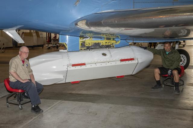 NASA image: UAVSAR pod install