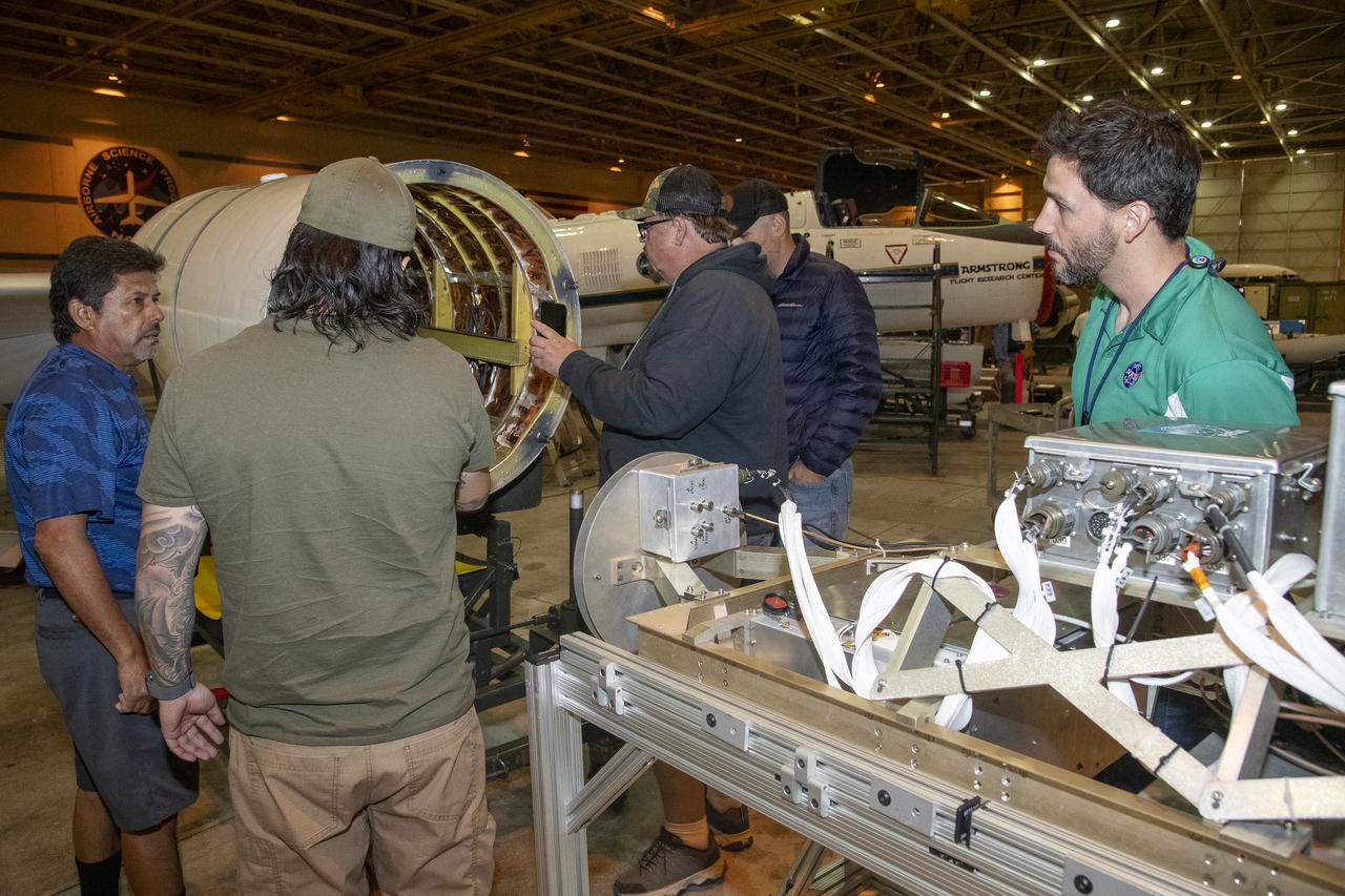 NASA Armstrong’s ER-2 aircraft is uploaded with instruments for its ALOFT mission. The ER-2 will fly at high altitudes above the Floridian coastline to collect data about the energetic characteristics and behavior of lightning and thunderclouds. Scientists from the University of Bergen, Norway will interpret that data from the ground and collaborate with NASA pilots to safely collect the most accurate data for this project about the power of lightning.