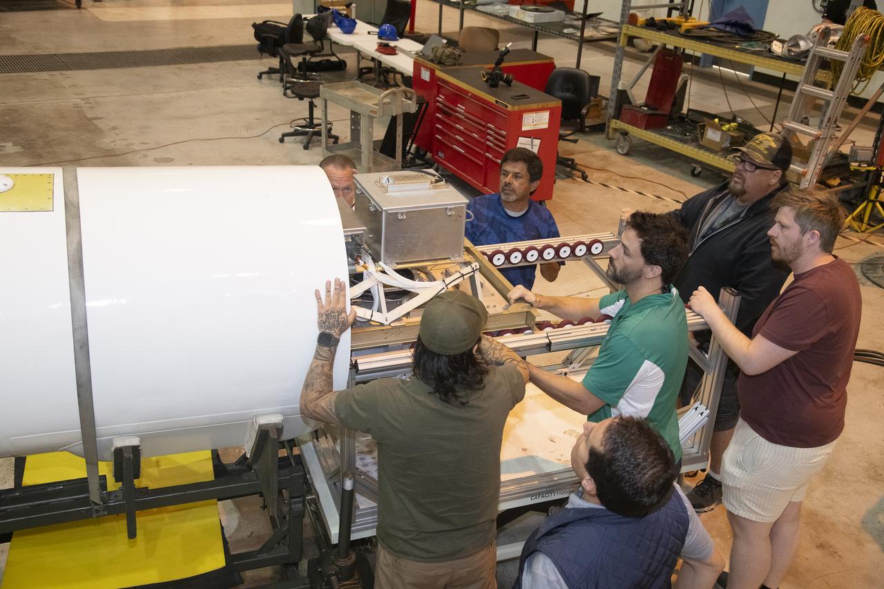 NASA Armstrong’s ER-2 aircraft is uploaded with instruments for its ALOFT mission. The ER-2 will fly at high altitudes above the Floridian coastline to collect data about the energetic characteristics and behavior of lightning and thunderclouds. Scientists from the University of Bergen, Norway will interpret that data from the ground and collaborate with NASA pilots to safely collect the most accurate data for this project about the power of lightning.