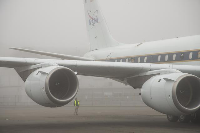 NASA image: NASA’s DC-8 aircraft tracks fuel in ecoDemonstrator 2023 project with Boeing, partners