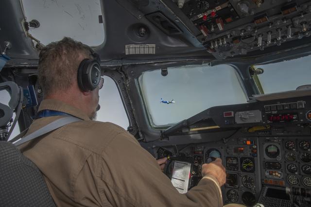 NASA image: NASA’s DC-8 aircraft tracks fuel in ecoDemonstrator 2023 project with Boeing, partners