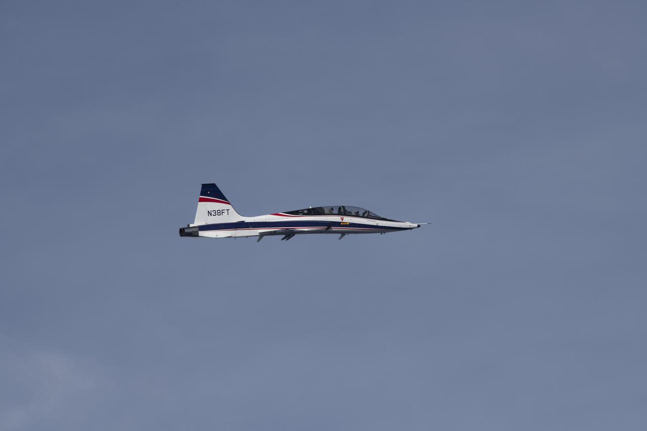 NASA’s DC-8 aircraft from Armstrong Flight Research Center in Edwards, California flies to Everett, Washington to conduct science research about reducing engine particle emissions.  Partners include Boeing, United, General Electric Aerospace, German Aerospace Center (DLR), the FAA, and World Energy.  Boeing’s new passenger aircraft uses revolutionary Sustainable Aviation Fuel, SAF, and NASA’s DC-8 flies behind the Boeing plane to measure its impact throughout flight.  The results of this study will be released publicly to facilitate the improvement of aviation technology worldwide.