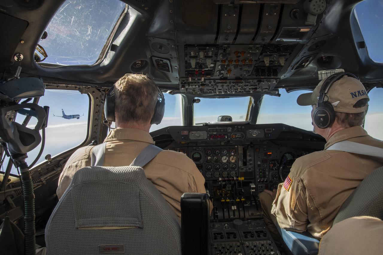 NASA’s DC-8 aircraft from Armstrong Flight Research Center in Edwards, California flies to Everett, Washington to conduct science research about reducing engine particle emissions.  Partners include Boeing, United, General Electric Aerospace, German Aerospace Center (DLR), the FAA, and World Energy.  Boeing’s new passenger aircraft uses revolutionary Sustainable Aviation Fuel, SAF, and NASA’s DC-8 flies behind the Boeing plane to measure its impact throughout flight.  The results of this study will be released publicly to facilitate the improvement of aviation technology worldwide.