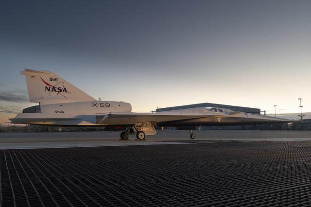 NASA image: NASA’s X-59 Sits on Ramp 