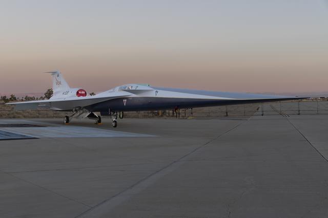 NASA’s X-59 Sits on Ramp 