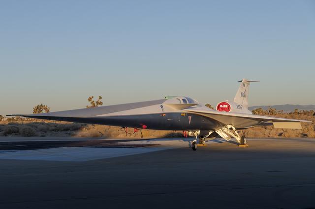 NASA’s X-59 Sits on Ramp 