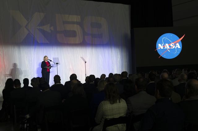 NASA image: NASA’s Deputy Administrator Speaks Prior to X-59 Unveiling