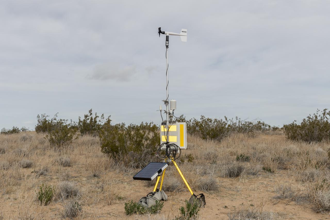 The Quesst mission recently completed testing of operations and equipment to be used in recording the sonic thumps of the X-59. Researchers used three weather towers and a sonic anemometer to collect weather and atmospheric data while recording sonic booms generated by an F-15 and an F-18 from NASA’s Armstrong Flight Research Center.