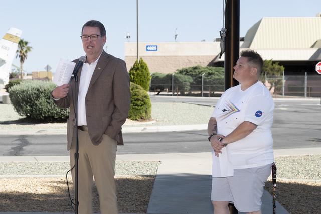 NASA image: Progress Pride Flag-Raising Ceremony at NASA Armstrong