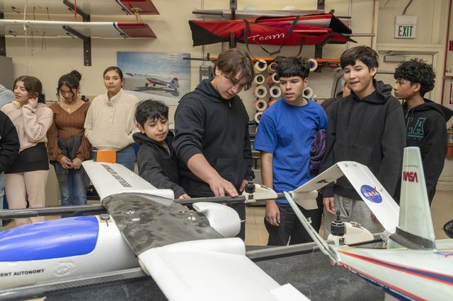 NASA image: NASA experts engage with students during National Aviation History Month
