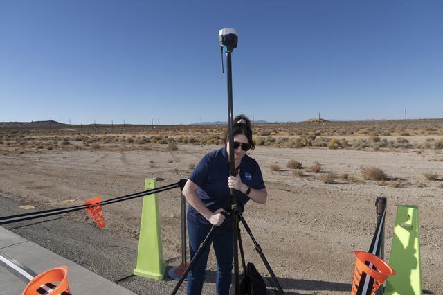 NASA image: NASA Pathways Intern Adjusts Equipment for Air Taxi Tests