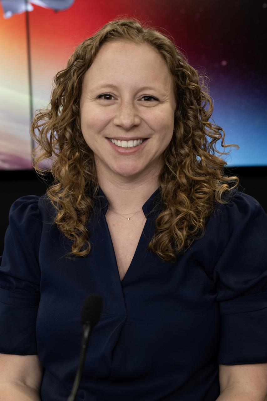 Julianna Scheiman, director, NASA Science Missions, SpaceX, participates in a prelaunch news conference on Friday, March 7, 2025, to discuss the upcoming launch of NASA’s SPHEREx (Spectro-Photometer for the History of the Universe, Epoch of Reionization and Ices Explorer) observatory and PUNCH (Polarimeter to Unify the Corona and Heliosphere) satellites at Vandenberg Space Force Base in California. SPHEREx will use its telescope to provide an all-sky spectral survey, creating a 3D map of the entire sky to help scientists investigate the origins of our universe. PUNCH will study origins of the Sun’s outflow of material, or the solar wind, capturing continuous 3D images of the Sun’s corona and the solar wind’s journey into the solar system. Liftoff aboard a SpaceX Falcon 9 rocket is targeted for NET 10:10 p.m. EST (7:10 p.m. PST), Saturday, March 8, 2025, at Space Launch Complex 4 East from Vandenberg Space Force Base in California.