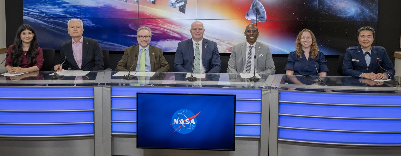 NASA, SpaceX and U.S. Air Force participate in a prelaunch news conference on Friday, March 7, 2025, to discuss the upcoming launch of NASA’s SPHEREx (Spectro-Photometer for the History of the Universe, Epoch of Reionization and Ices Explorer) observatory and PUNCH (Polarimeter to Unify the Corona and Heliosphere) satellites at Vandenberg Space Force Base in California. SPHEREx will use its telescope to provide an all-sky spectral survey, creating a 3D map of the entire sky to help scientists investigate the origins of our universe. PUNCH will study origins of the Sun’s outflow of material, or the solar wind, capturing continuous 3D images of the Sun’s corona and the solar wind’s journey into the solar system. Liftoff aboard a SpaceX Falcon 9 rocket is targeted for NET 10:10 p.m. EST (7:10 p.m. PST), Saturday, March 8, 2025, at Space Launch Complex 4 East from Vandenberg Space Force Base in California.    