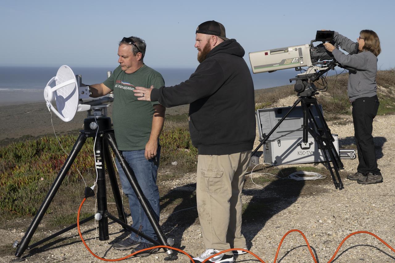 NASA videographer Jacob Shaw and the video team from NASA’s Armstrong Flight Research Center in Edwards, California, prepare to film the launch of NASA’s SPHEREx mission at Vandenberg Space Force Base. The mission, short for Specto-Photometer for the History of the Universe, Epoch of Reionization, and Ices Explorer, launched on March 11, 2025, aboard a SpaceX Falcon 9 rocket, continuing NASA’s exploration of the cosmos – and its commitment to visual storytelling.