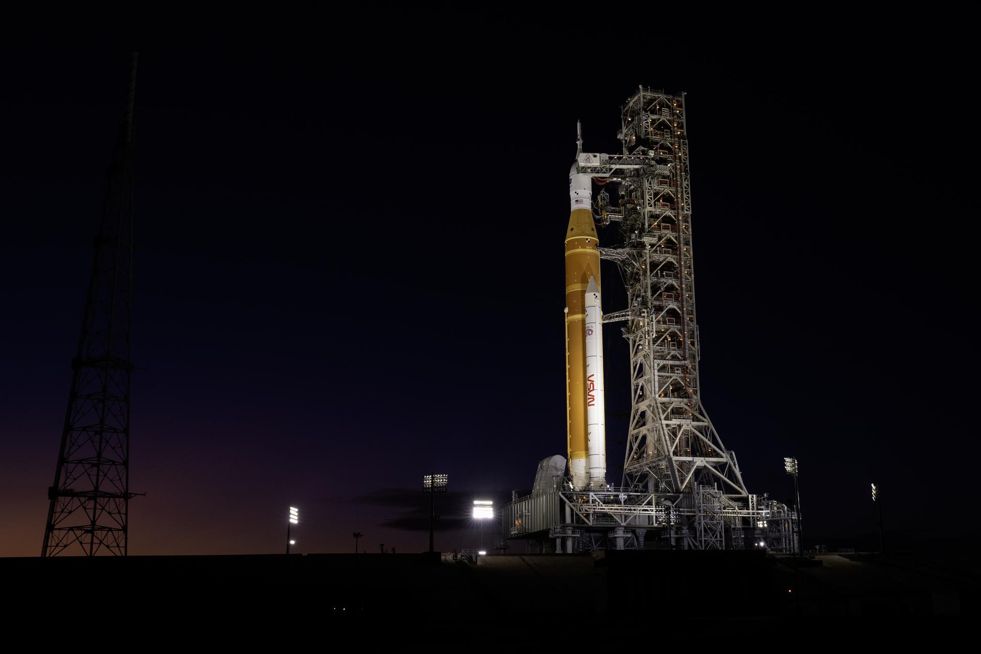  SLS at the pad