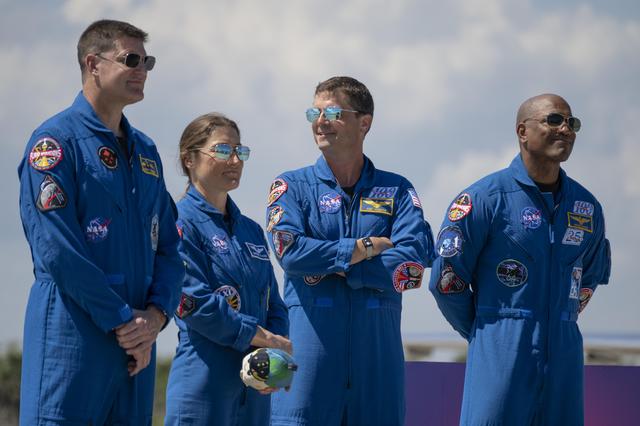 NASA image: Artemis II Crew Arrive At Kennedy Space Center