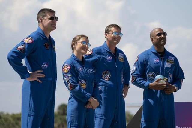 NASA image: Artemis II Crew Arrive At Kennedy Space Center