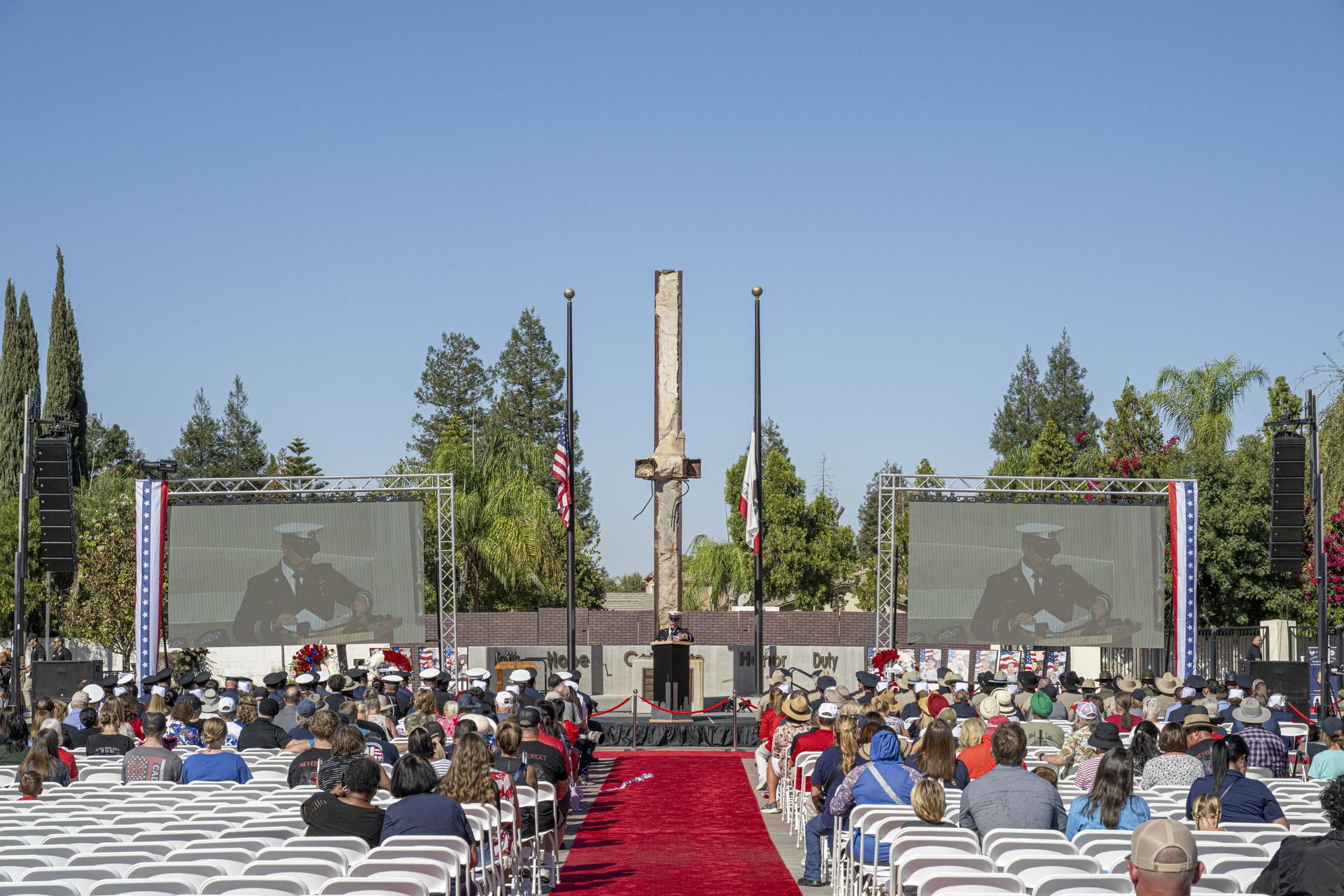 The Bakersfield Fire Department honors the 25th anniversary of Sept. 11, 2001, on Friday, Sept. 11, 2026. A NASA F/A‑18 aircraft, which is based at NASA’s Armstrong Flight Research Center in Edwards, California, flew a commemorative flyover of the event and surrounding community.