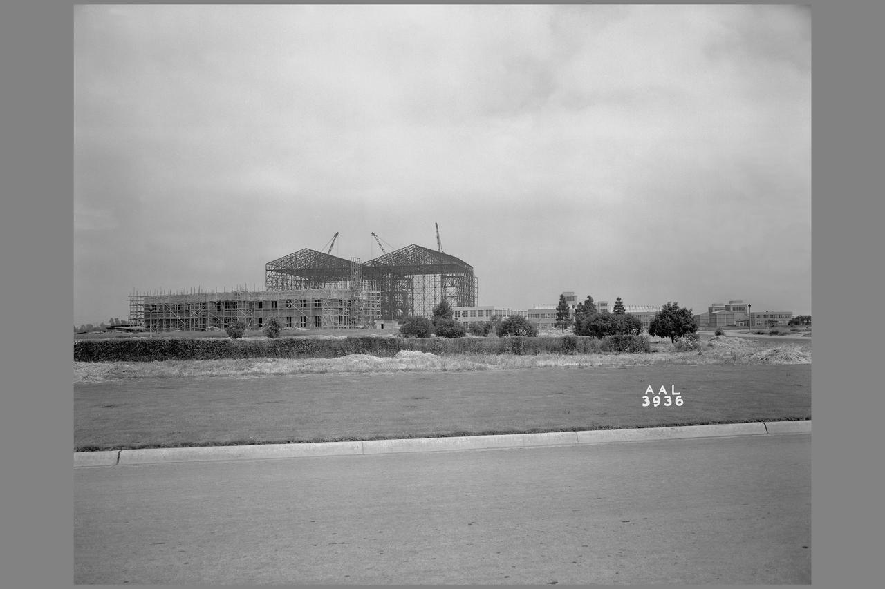 Ames Aeronautical Laboratory skyline from Akron Road