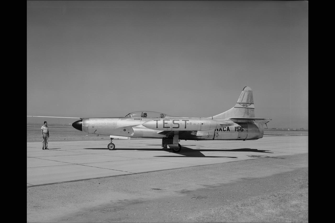 LOCKHEED F-94C #156 AIRPLANE. COOLING AIR EJECTOR on NACA Ames Flight Line