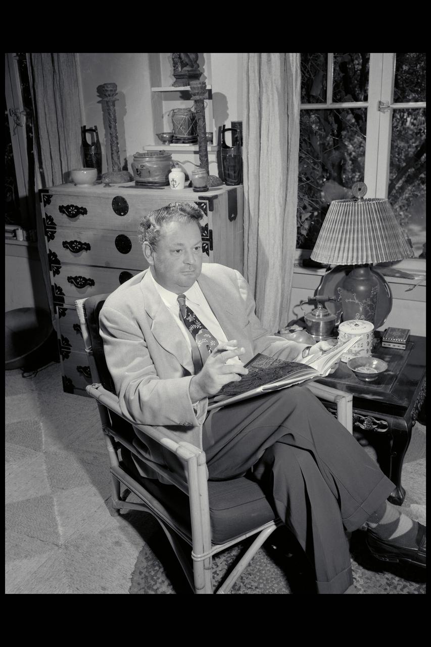 Harvey Allen, Chief of the High-Speed Research Division at NASA Ames Research Center, in his home.