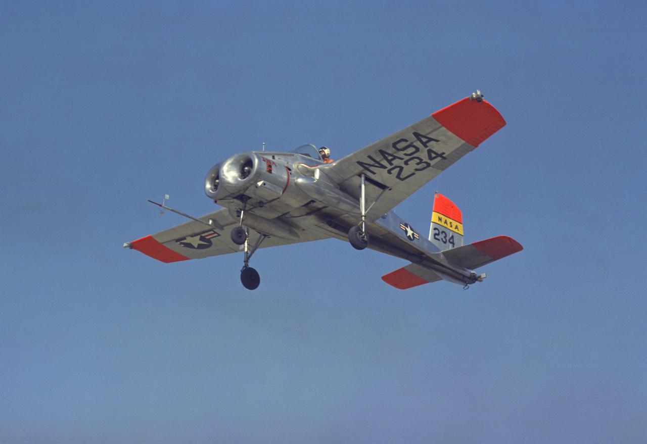 X-14A NASA 234 hovering over ramp at the NASA Ames Research Center, Moffett Field, CA