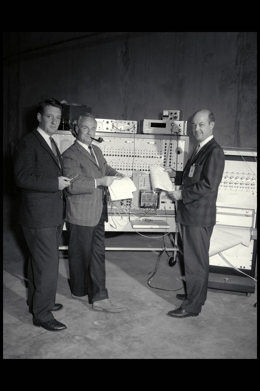 (L-R) Dr John Billingham, Melvin Sadoff and Dr R Mark Patton, staff members of the Biotechnology Division.
