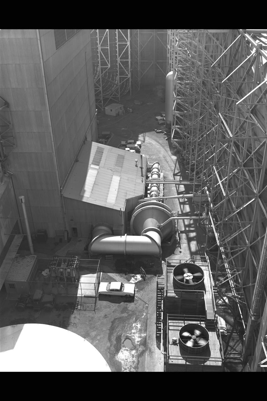 N-222; 2 x 2ft Transonic Wind Tunnel is a closed return, variable-density tunnel equipped with an adjustable flexible-wall nozzle and a slotted test section.  Airflow is produced by a two-stage, axial-flow compressor powered by four, variable-speed induction motors mounted in tandem, delivering a total of 4,000 horsepower.  For conventional, steady-state testing models are generally supported on a sting. Internal, strain-gage balances are used for measuring forces and moments.  This facility is also used for panel-flutter testing (one test-section wall is replaced with another containing the test specimen.