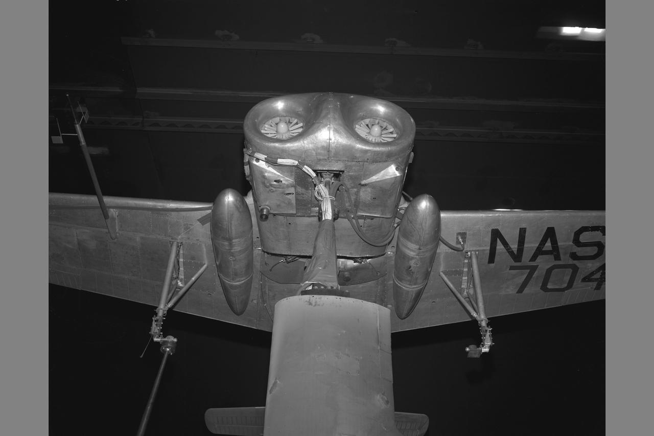 X-14 NASA 704 Full Scale Airplane tests in  40x80ft. Wind Tunnel (NORMAL MOUNTING) jet inlets