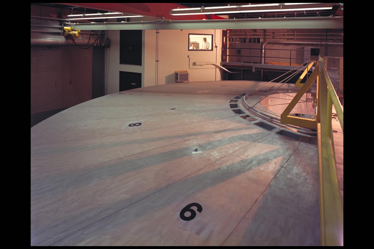 50ft. Low 'G' Centrifuge N-239A  (Dr Jiro Oyama and & B Daligcon (r) can be seen through window into control room