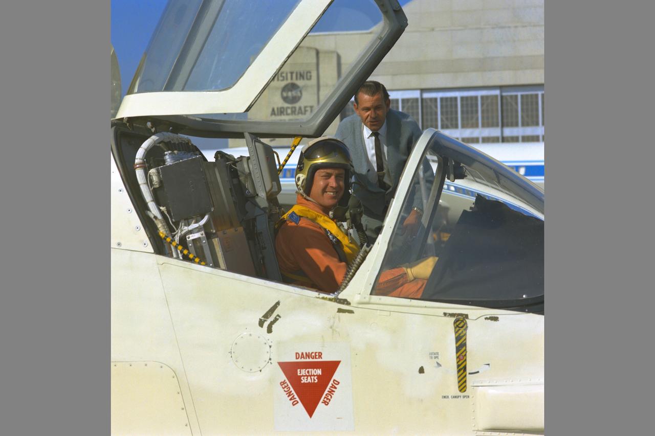 Ryan XV-5B V/STOL aircraft with pilot