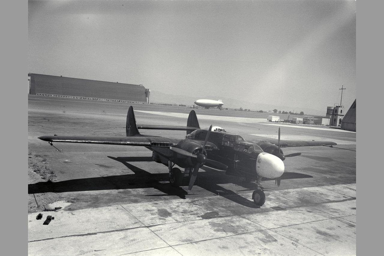 Northrop P-61A-5 Black Widow (AAF42-5572) Note: Used in publication in Flight Research at Ames; 57 Years of Development and Validation of Aeronautical Technology NASA SP-1998-3300 fig 44