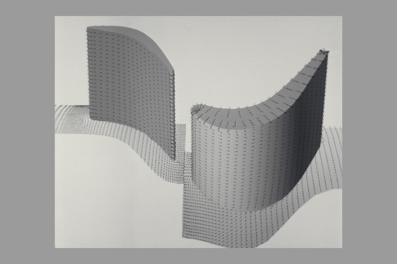 Navier Stokes: Rotor Stator Pressure and Velocity Vectors SSME