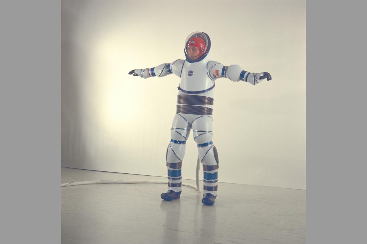 AX-2 Hard Space Suit with Vic Vykukal. Vykukal is the principal investigator of the AX space suit series.