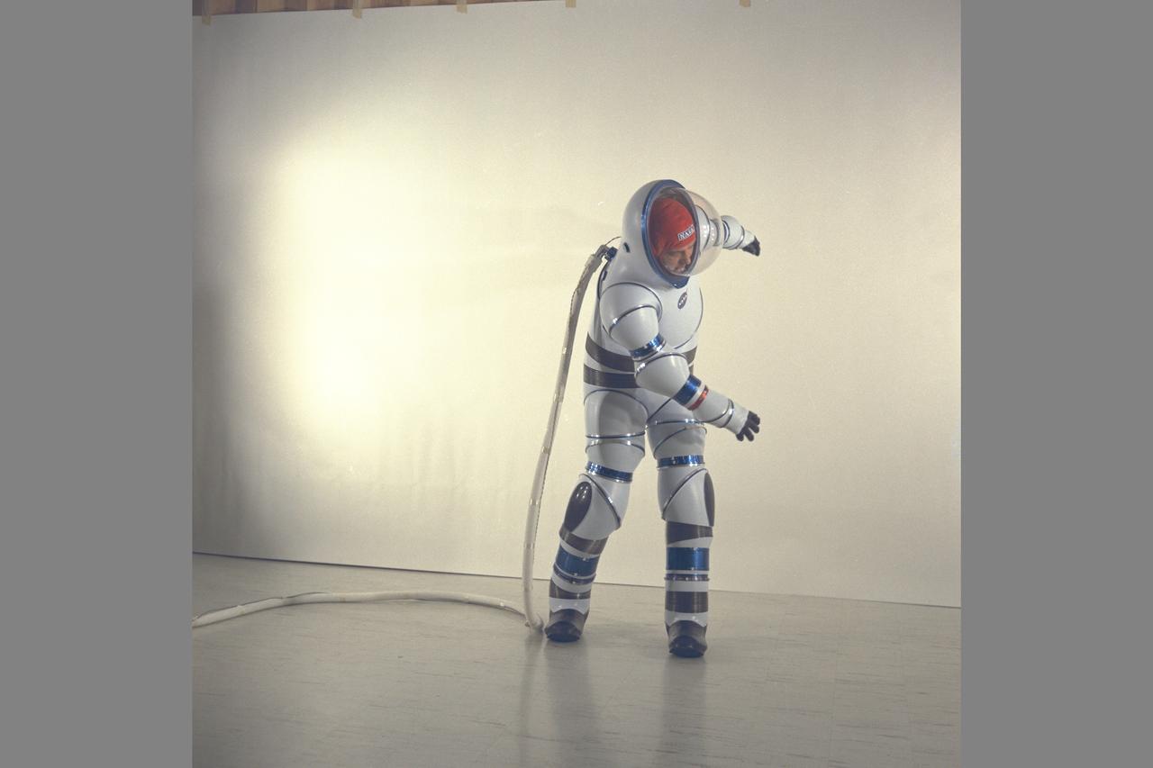 AX-2 Hard Space Suit with Vic Vykukal. Vykukal is the principal investigator of the AX space suit series.