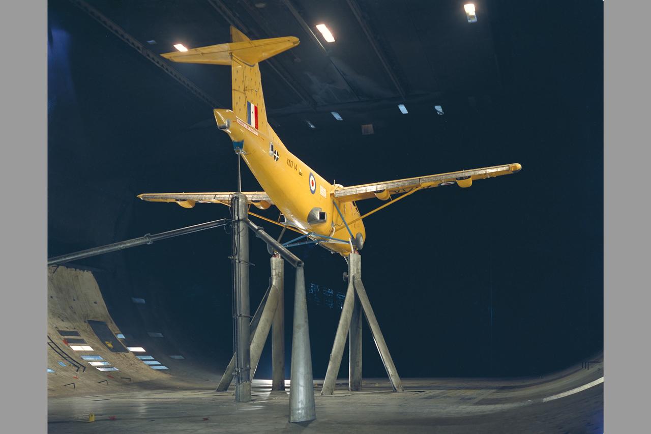 H-126 (Hunting) Jet Flap Aircraft:  40 x 80 ft. Wind Tunnel Test Program, B. Reuben.