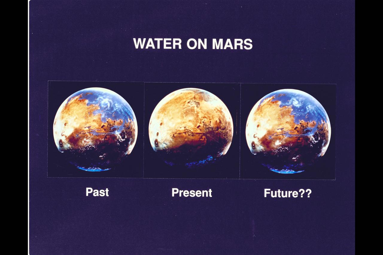 Viking History of Water on Mars Composite Study done by Chris McKay, Ames Scientist. Art by Michael Carroll