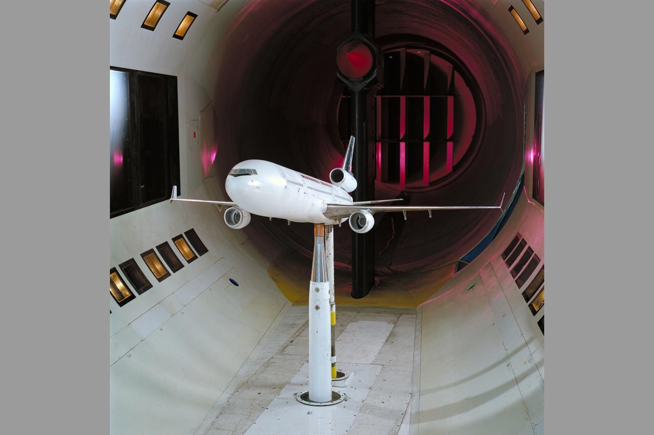 Mc Donnell Douglas MD-11 Model in Ames 12ft. W.T. (1st Non-NASA customer of the refurbished W.T.)