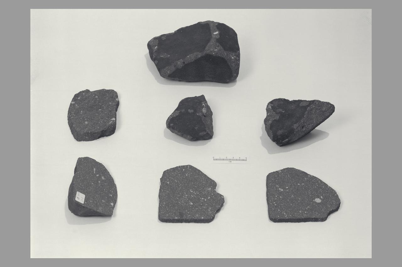 Cosmosgenic Nuclides in Allende Meteorite - Group of seven specimens; No.s' K1, K2, 3512, 3515, 81-1, 81-6 and 81-3