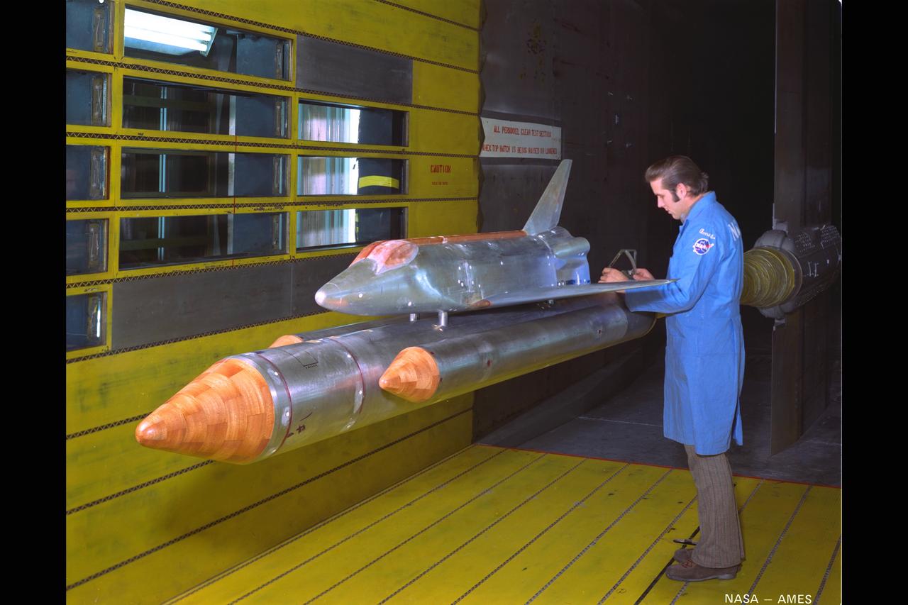 MSC 040A Space Shuttle: 11ft. W.T. Tests pf Acoustic Environment (Configuration 5 with James M. Peterson