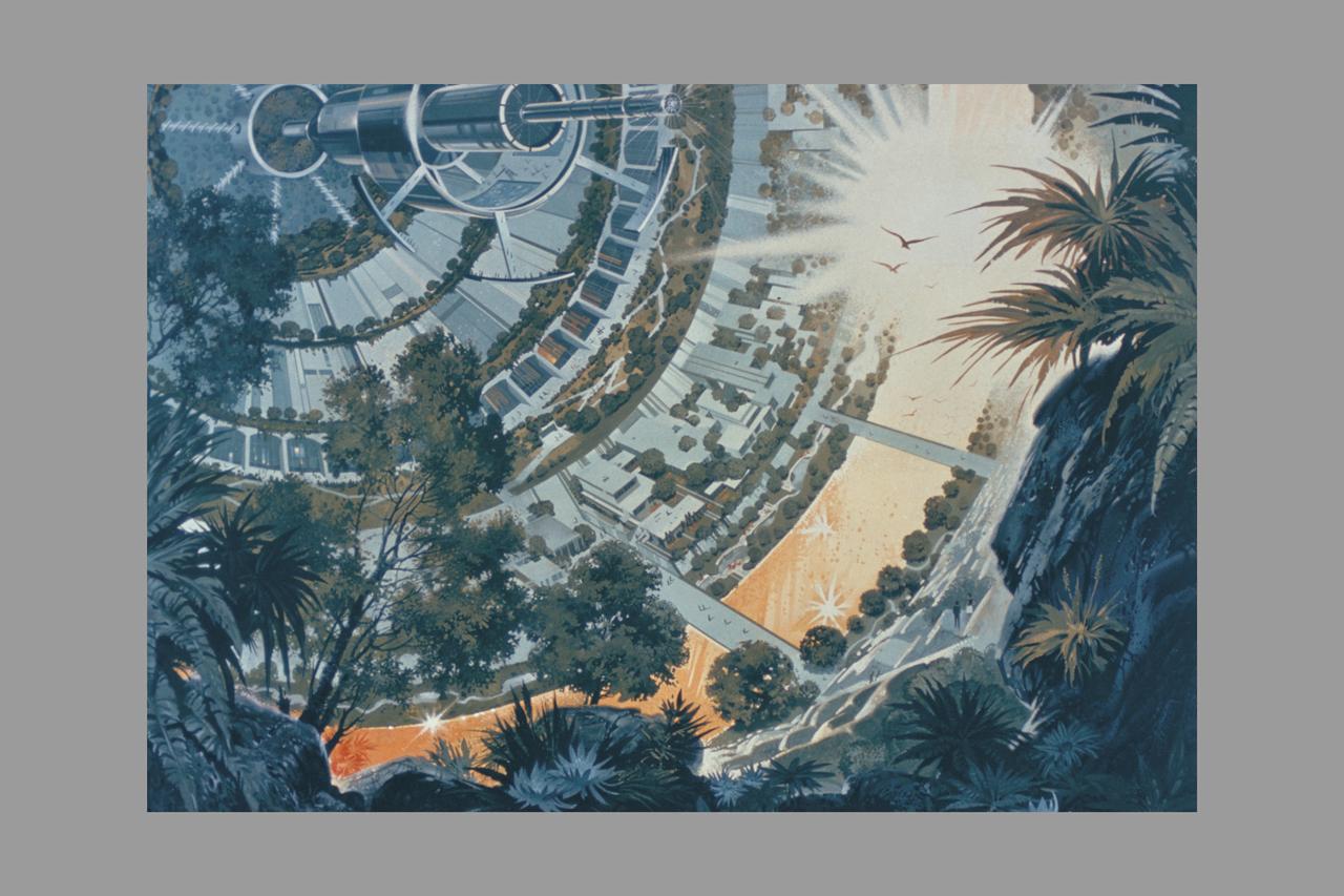 Artwork Space Colonization - Bernal sphere