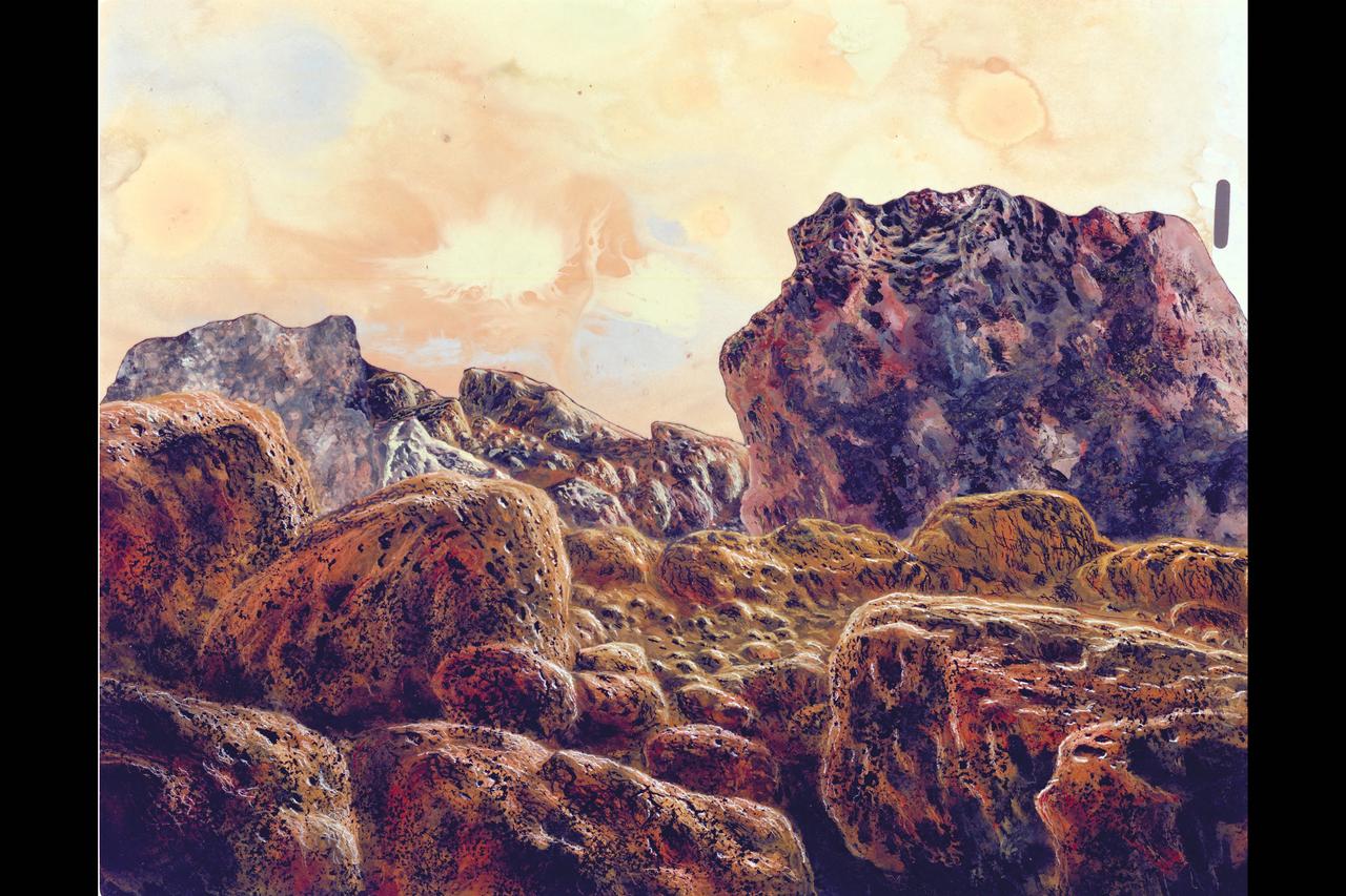 Artist: Rick Guidice Artist conception of surface of Venus