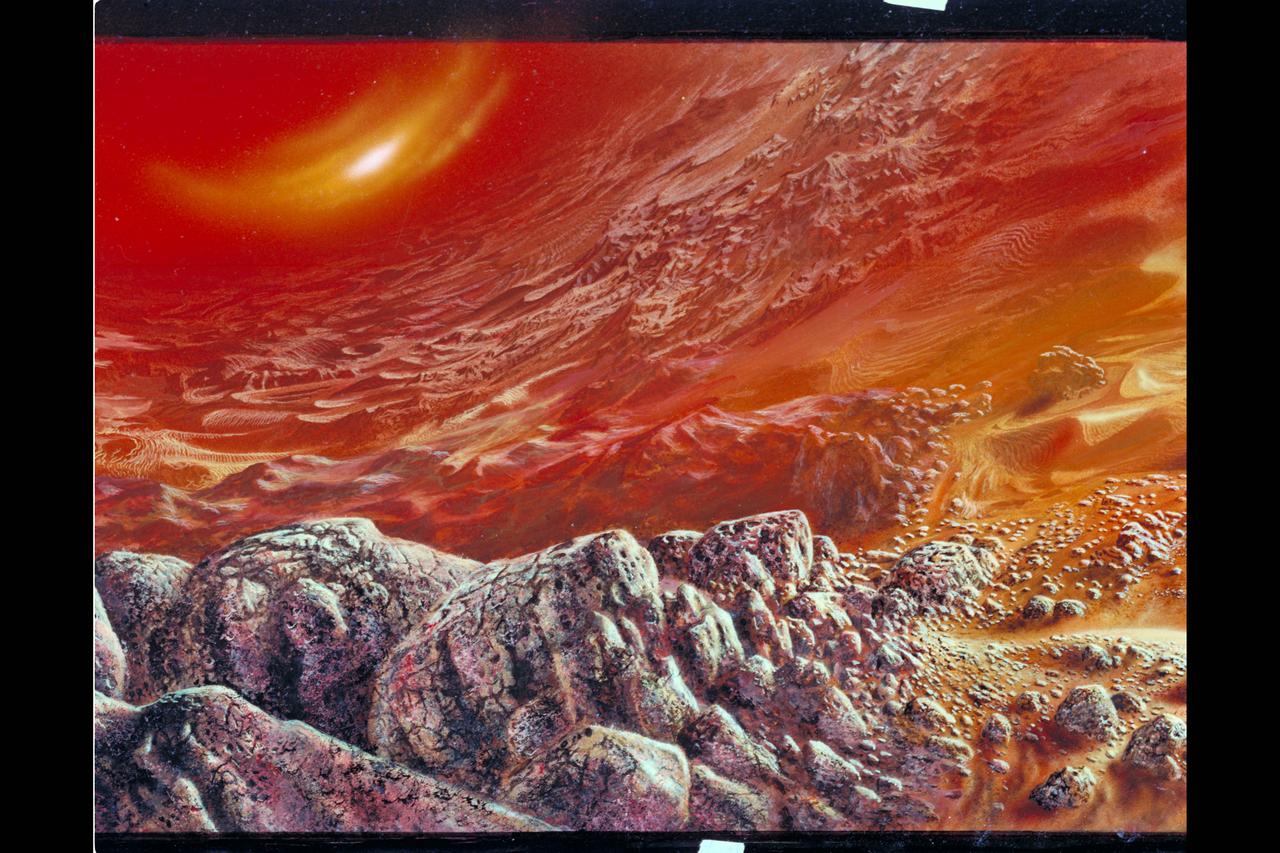 Artist: Rick Guidice Artist conception of surface of Venus.