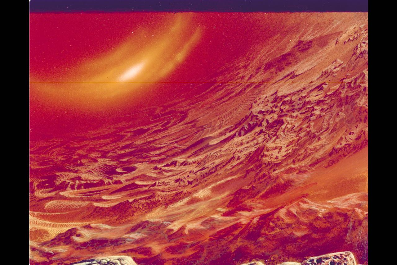 Artist: Rick Guidice Artist conception of surface of Venus.