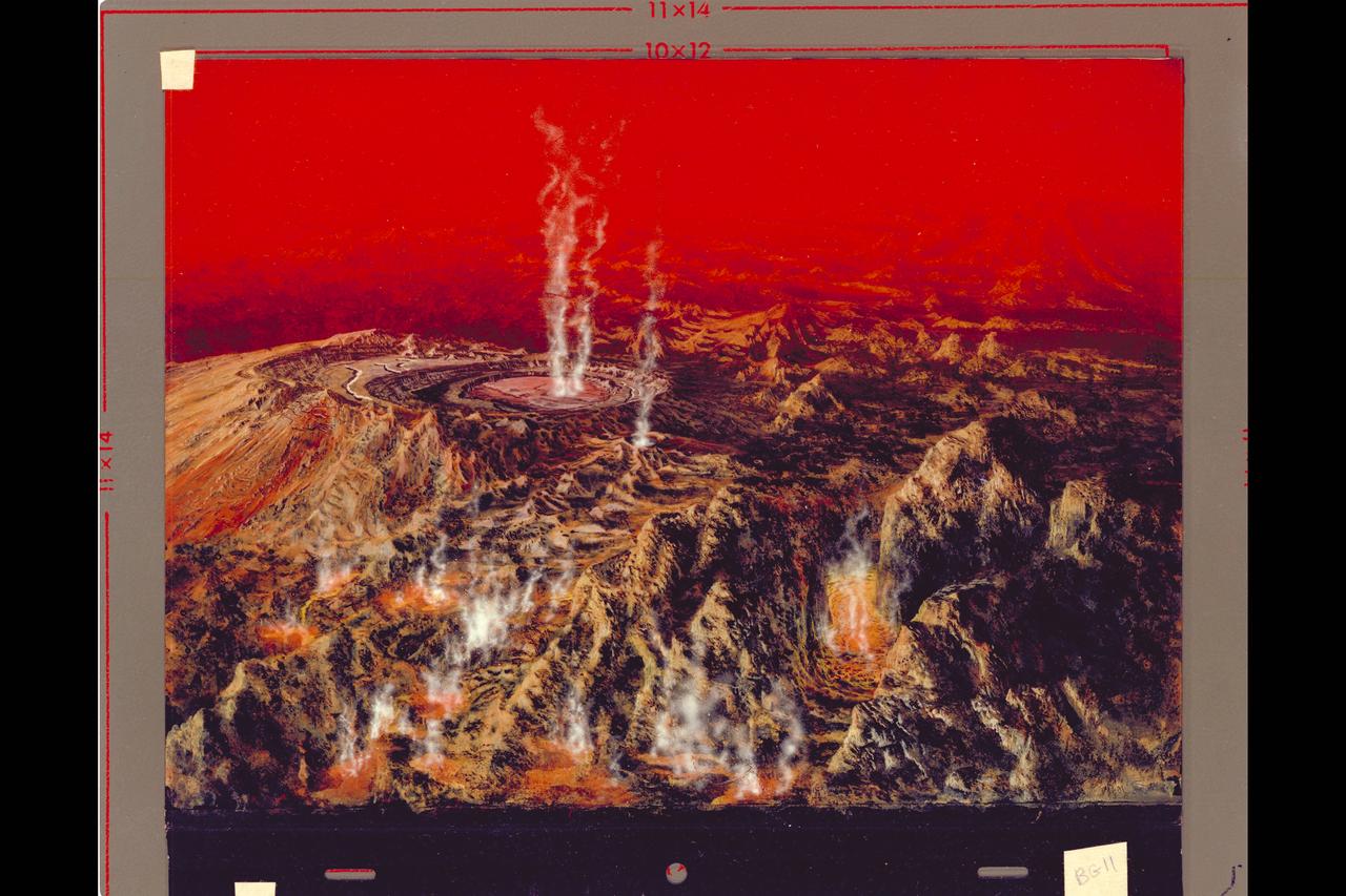 Artist: Rick Guidice Artist conception of surface of Venus.