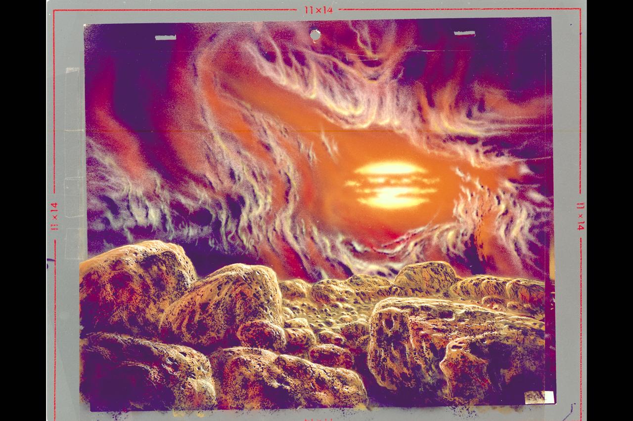 Artist: Rick Guidice Artist conception of surface of Venus.